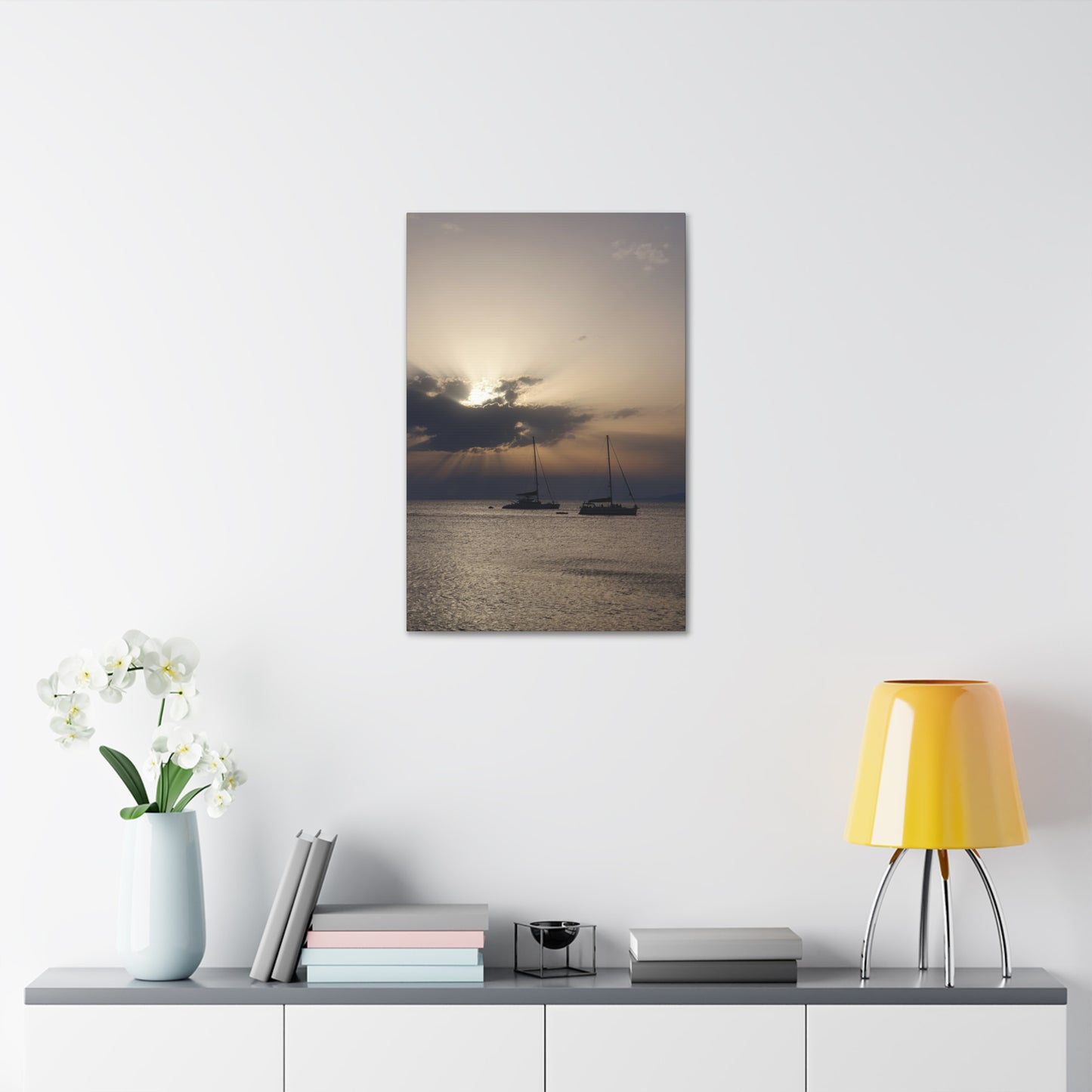 Copy of Copy of Copy of Coastal Sunset Canvas Art - 15" Stretched Wall Decor