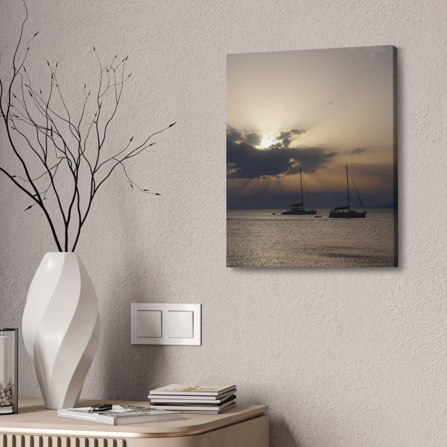 Copy of Copy of Copy of Coastal Sunset Canvas Art - 15" Stretched Wall Decor