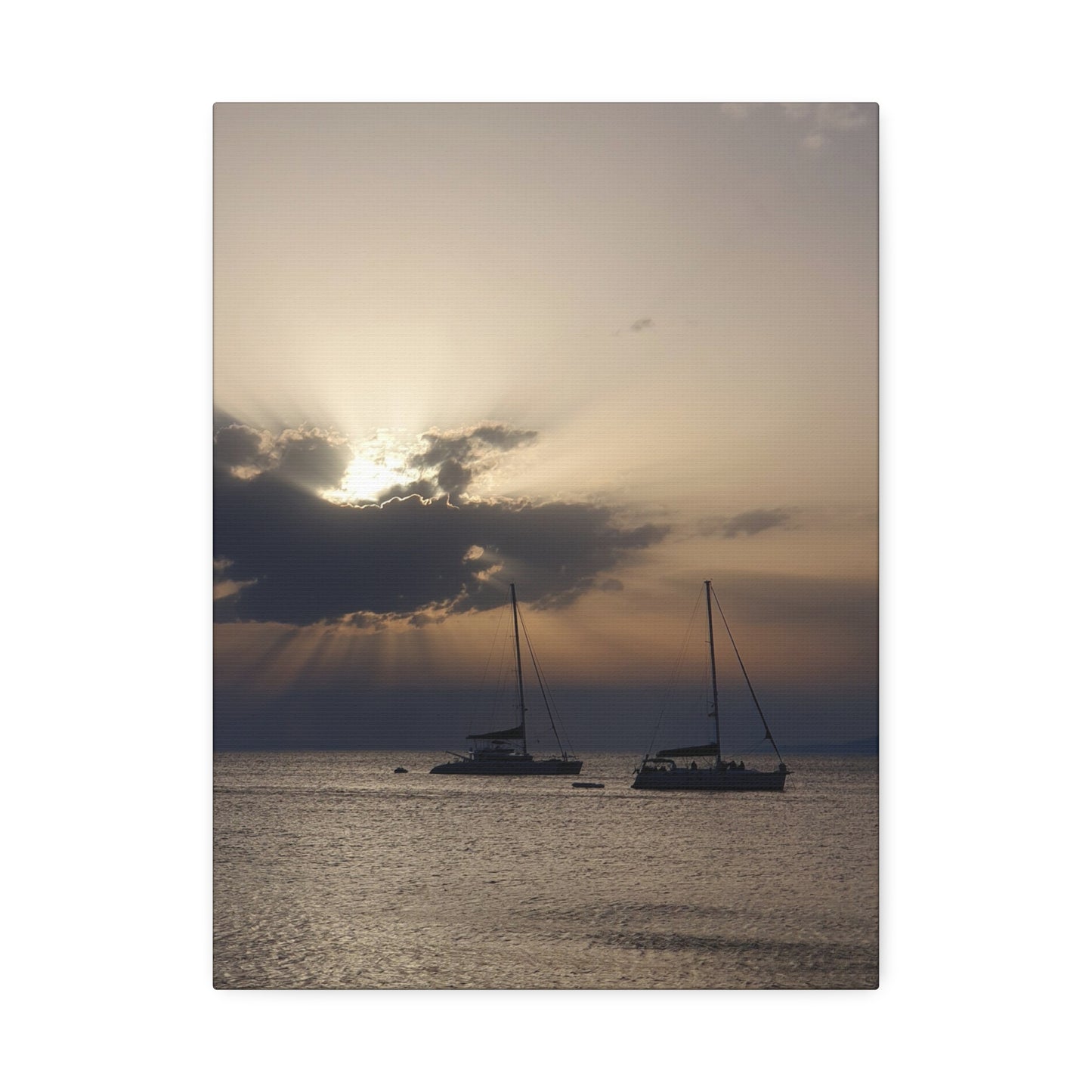 Copy of Copy of Copy of Coastal Sunset Canvas Art - 15" Stretched Wall Decor