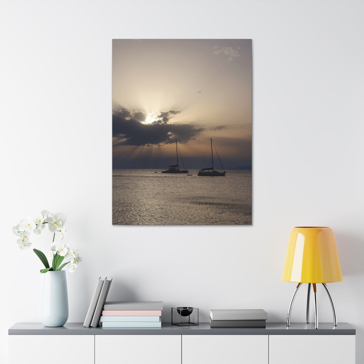 Copy of Copy of Copy of Coastal Sunset Canvas Art - 15" Stretched Wall Decor