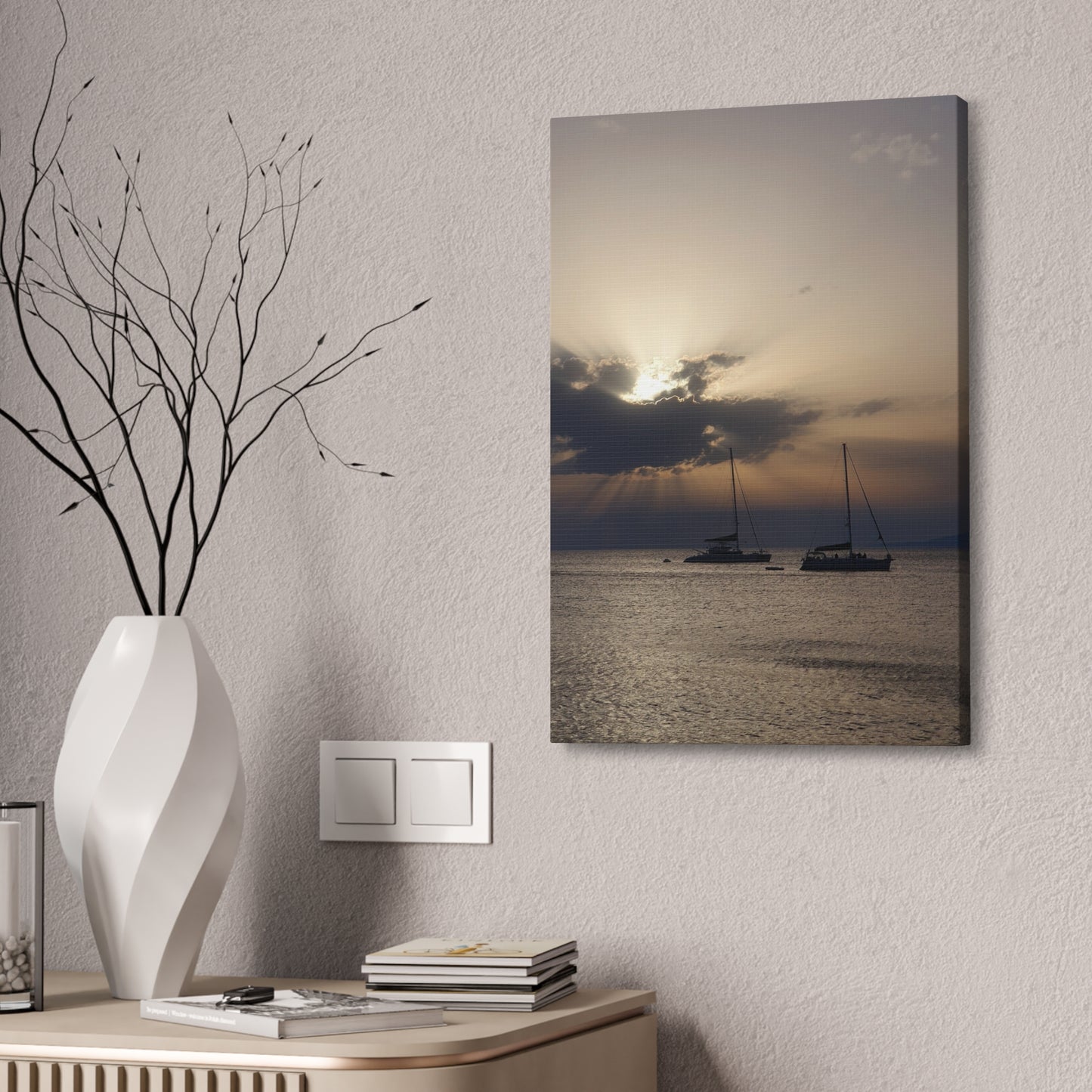 Copy of Copy of Copy of Coastal Sunset Canvas Art - 15" Stretched Wall Decor