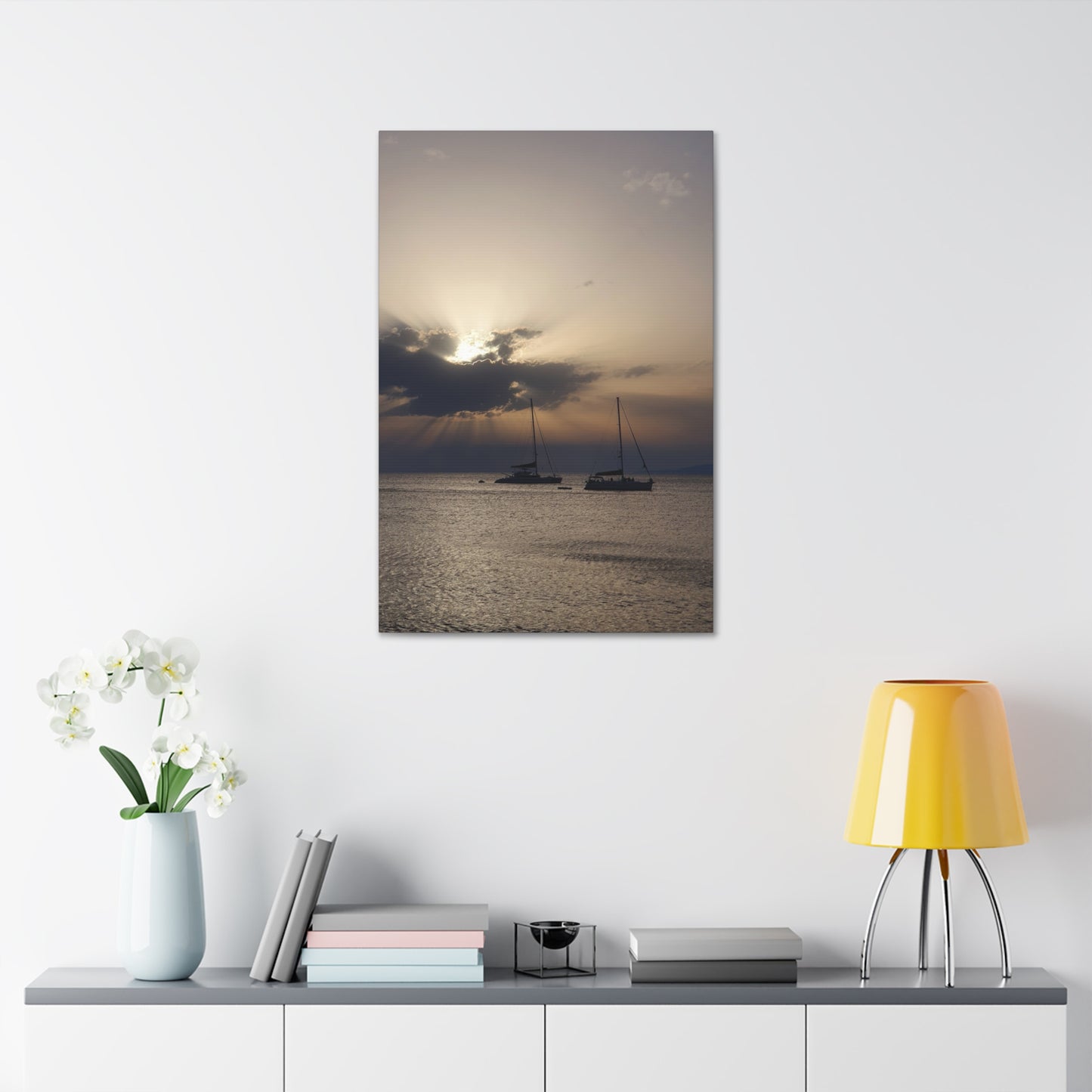 Copy of Copy of Copy of Coastal Sunset Canvas Art - 15" Stretched Wall Decor